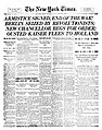 Image 30Front page of The New York Times on Armistice Day, 1918 (from Newspaper)