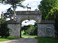 The Peacock Lodge gate, inside the estate boundary