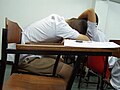 Sleeping in class