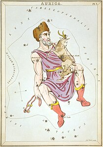 Auriga, by Sidney Hall and Richard Rouse Bloxam (restored by Adam Cuerden)