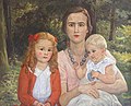 Mother with Two Children, 1933 by Cornelia Paczka-Wagner