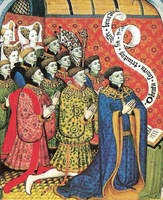 Earl of Westmorland and his children, c. 1415