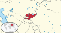 Vị trí của Kyrgyzstan