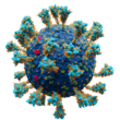 Scientifically accurate atomic model of the external structure of SARS-CoV-2. Each "ball" is an atom.