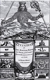 Frontespis f�r Leviathan, tecknad av Abraham Bosse.