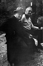 Franklin D. Roosevelt e Winston Churchill na ent�o chamada Shangri-La, maio de 1943