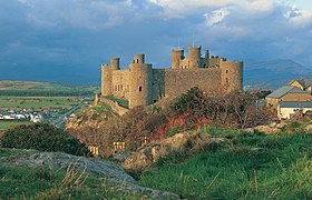 ...e no Castelo de Harlech;