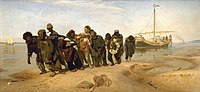 Repin, Volga boatmen, 1870