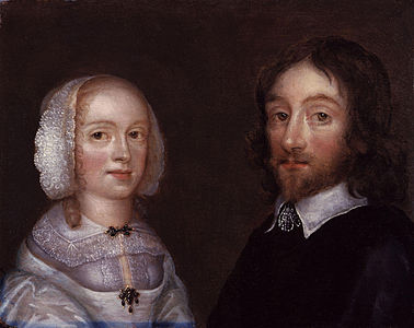 Lady Dorothy Browne, n�e Mileham; Sir Thomas Browne, by Joan Carlile