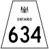 Highway 634 marker