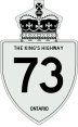 King's Highway 73 marker