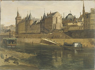 Conciergerie under reconstruction - 1857-58 (Mus�e Carnavalet)