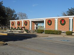 Gonzales' Municipal Building on St. Joseph St. was built in 1959 from plans by Emil Niggli and Barton Riley.