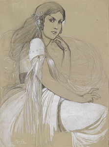 Jaroslava Muchov�, by Alphonse Mucha