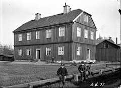 Lasarettsbyggnaden som Sjögården på Kålgården, 1906. Foto: Erik Åkerhielm.