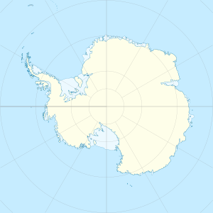 A map of Antarctica with some locations mentioned in the text