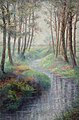 Meandering stream in the woods by Anna Kernkamp