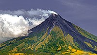 Natur runt vulkanen Mayon p� �n Luzon i Filippinerna.