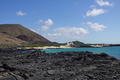 Panorama of the east side (Note the older sand & vegetation in the background and newer hardened lava in the foreground)