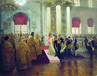 Repin, Wedding of Nicholas II, 1892