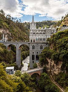 Sanctuary of Las Lajas, by Poco a poco