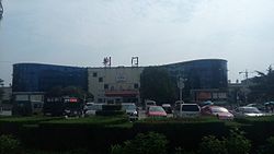 Jingmen Railway Station from the west