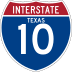 Interstate 10 marker