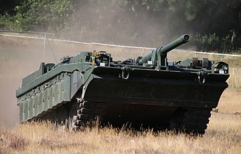 Stridsvagn 103 vid Revingehed 2015.