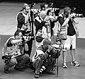 Image 48Sports photojournalists at Indianapolis Motor Speedway (from Photojournalism)