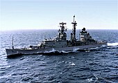 USS Oklahoma City (CLG-5) underway c. 1964