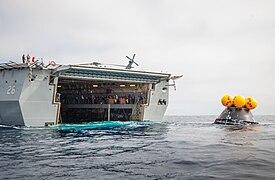 Artemis II Orion capsule well dock Underway Recovery Test 10 (URT-10)