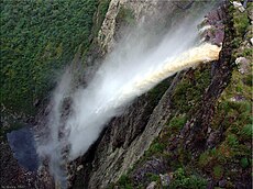 Photo of the Fuma�a Waterfall in the Brazilian state of Bahia