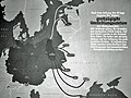 German-language map depicting the transfers of Volksdeutsche during the Heim ins Reich re-settlement.