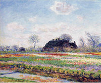 Monet, Tulip fields at Sassenheim, 1886