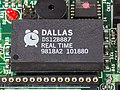 Real-time clock on a motherboard