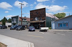 Historic buildings in downtown Vader