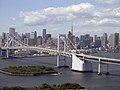 Image 19Rainbow Bridge and Tokyo Tower viewed from Odaiba (from Special wards of Tokyo)