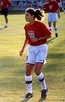 Hamm warming up before a match, 1998