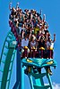 Leviathan at Canada's Wonderland, the tallest coaster in Canada (93 m or 306 ft, 148 km/h or 92 mph)