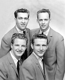 Original group c. 1961 (top left, clockwise): Ussery, Hicks, Girard, Kelly