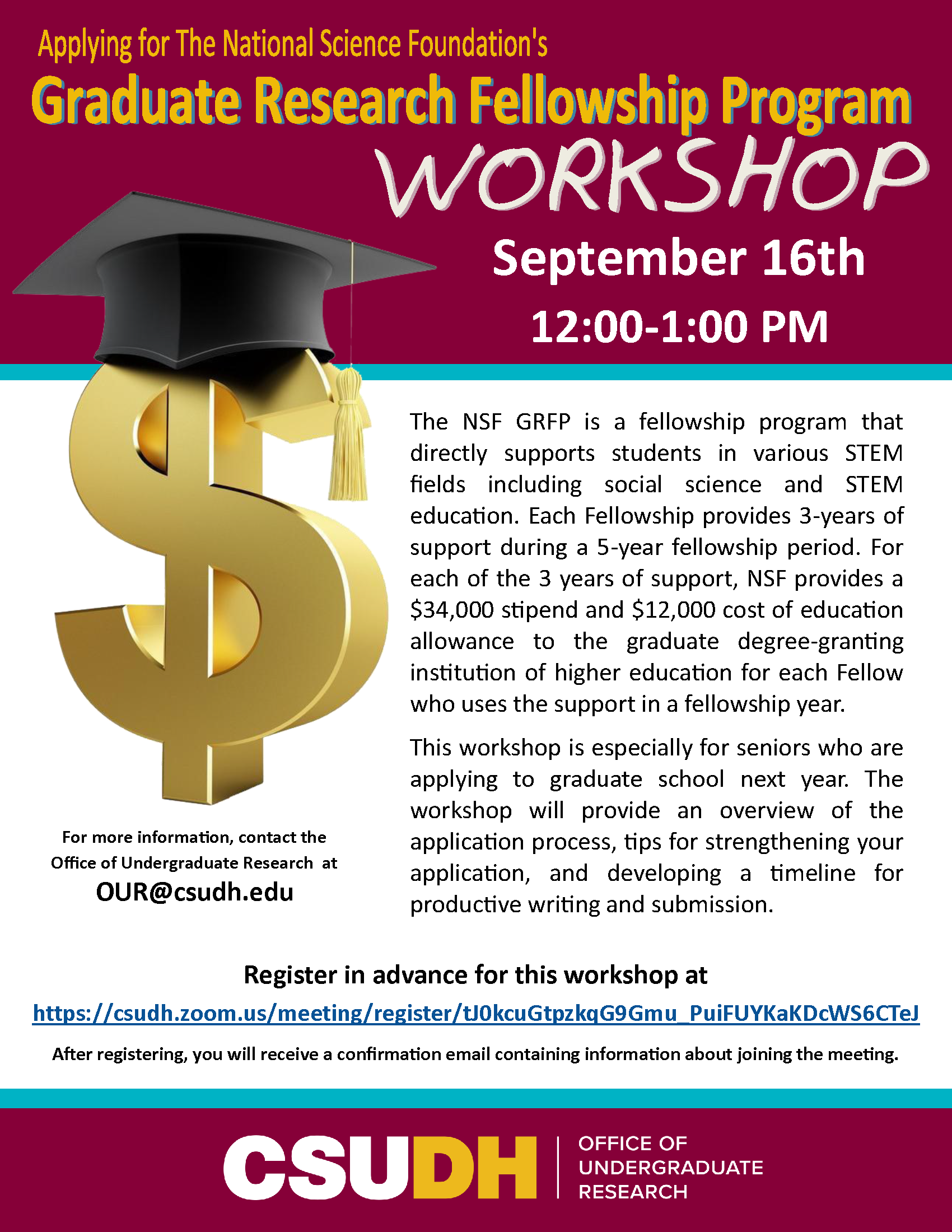 NSF-GRFP Workshop Flyer