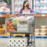 shopper buys items in bulk