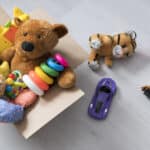 box of children's toys