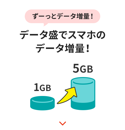 データ盛でスマホのデータ増量！