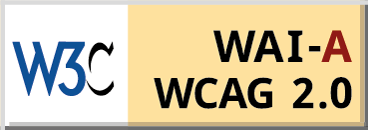 Level A conformance icon, W3C-WAI Web Content Accessibility Guidelines 2.0