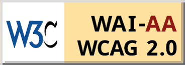 Level AA conformance icon, W3C-WAI Web Content Accessibility Guidelines 2.0