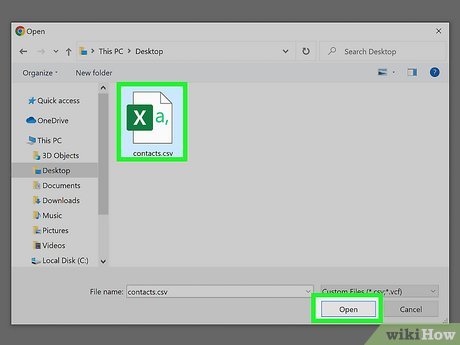 Step 5 Select the CSV file you downloaded from Yahoo and click Open.