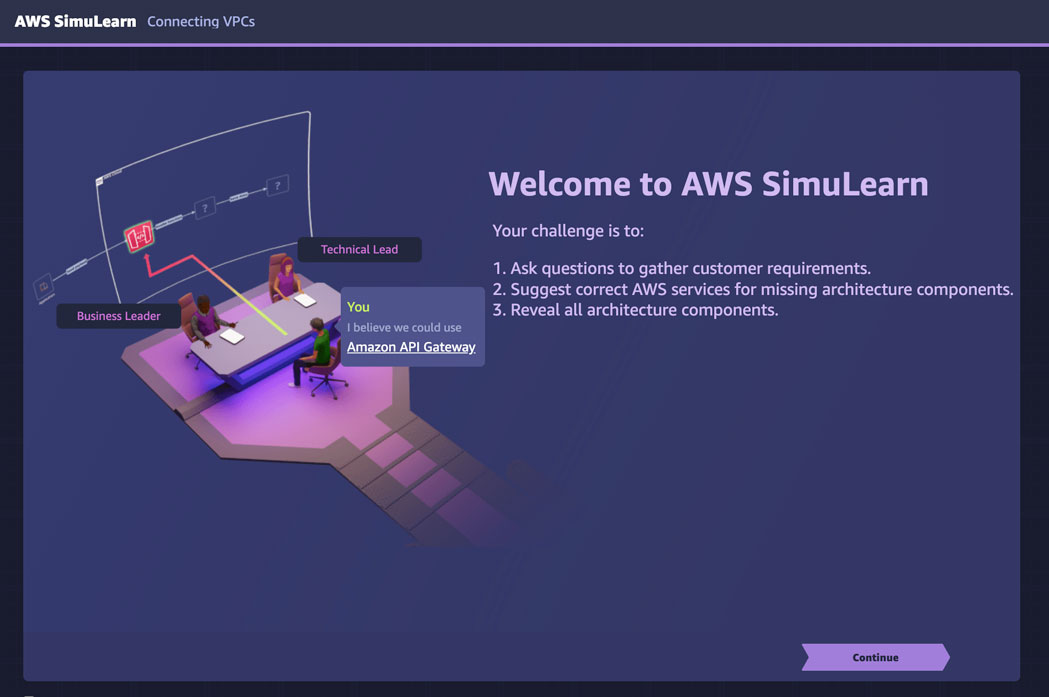 welcome to AWS SimuLearn