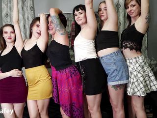 Ziva Fey: Ziva Fey - Armpit display with Larz, Skye, Mewchii, Jurnee, and...