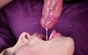 Winter_steph: Nahaufnahme: super hei�er blowjob und sperma im mund